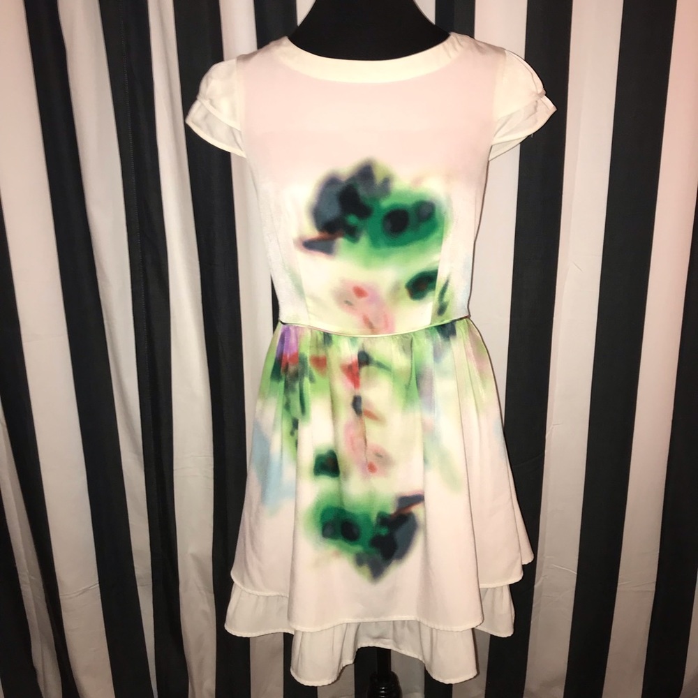 Jessica Simpson Watercolor Dress EUC Size 4